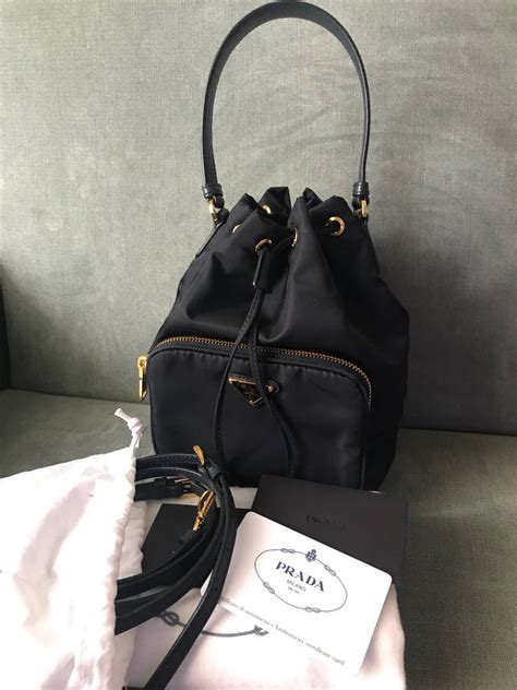 prada vela bucket bag